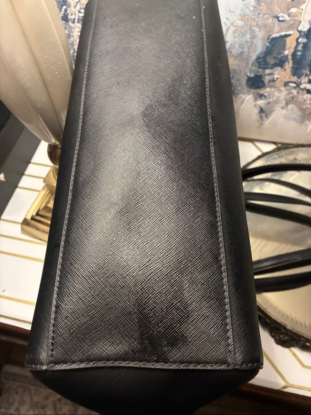 GUC !Genuine Michael Kors Black  Leather XL Tote